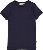 Wheat - Rib t-shirt - Deep Wave